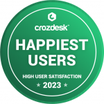 crozdesk happiest users badge