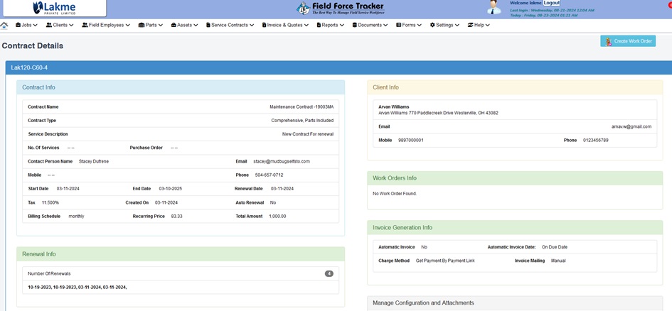 Field Service Management Job Dispatch