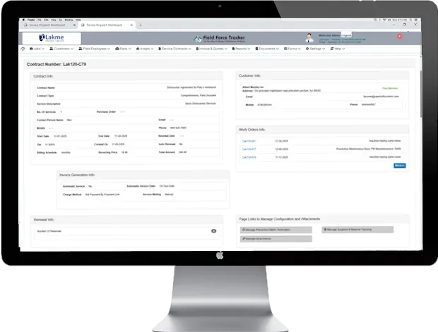 Field Service Contract Management