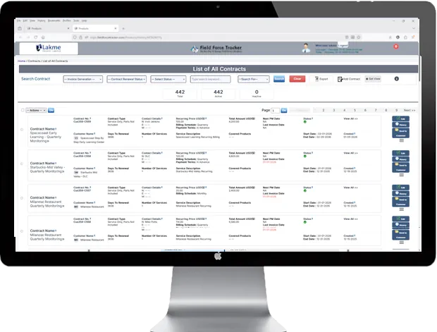 Field Service Contract Management